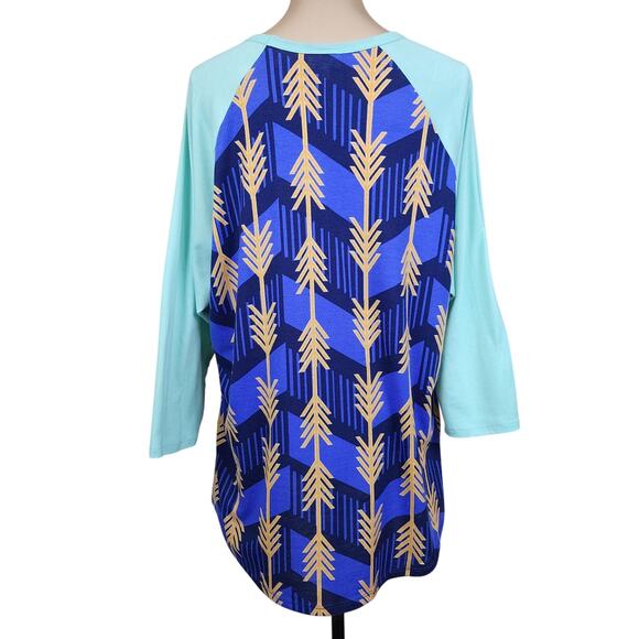 Lularoe 2XL Raglan Blouse - Picture 3 of 8